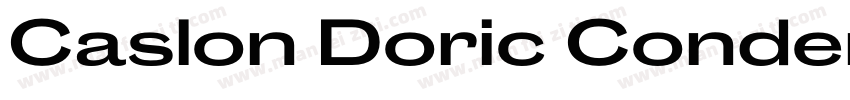 Caslon Doric Condensed Semibold Ita字体转换